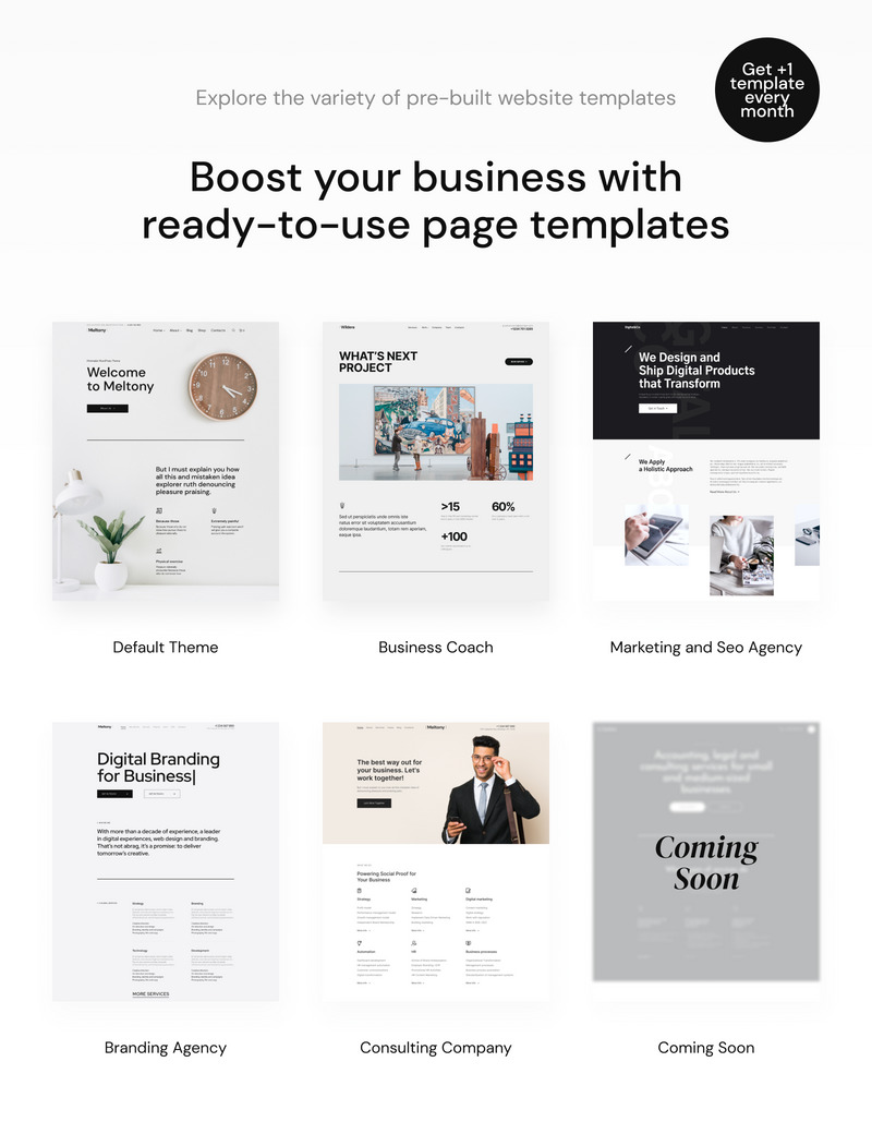 Meltony - Minimalist for Any Businesses thème WordPress adaptatif #71806 - Image 2