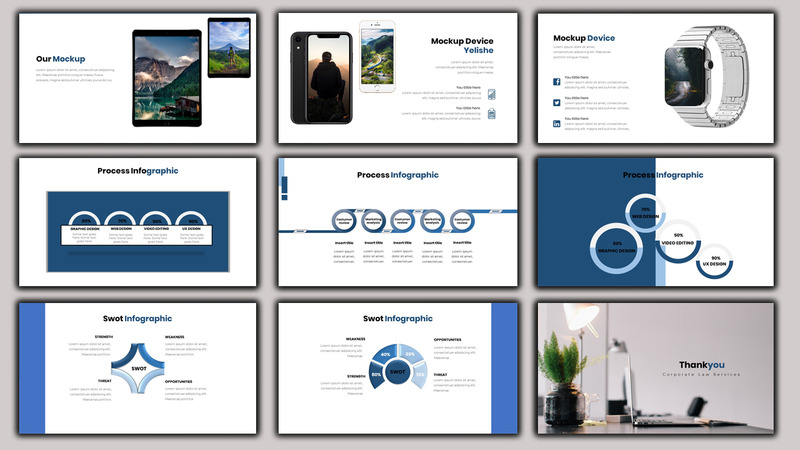 Yelishe - Corporate Law Services PowerPoint Template - Features Image 6