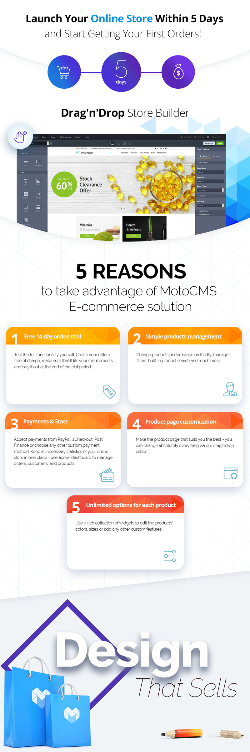 Pharmann - Drug Store MotoCMS Ecommerce Template - Features Image 1
