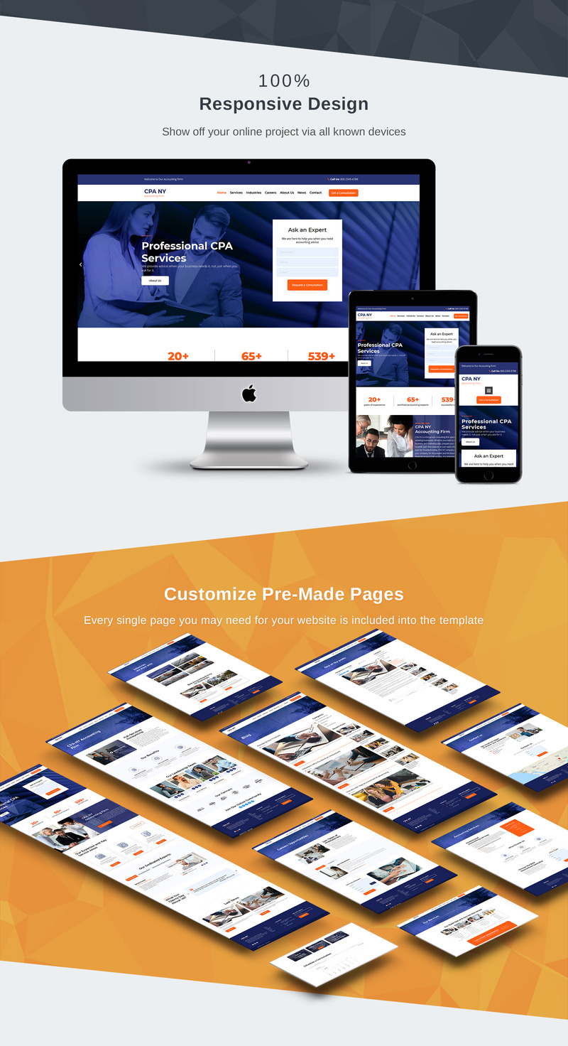 CPA NY - Accounting Firm Moto CMS 3 Template - Features Image 3