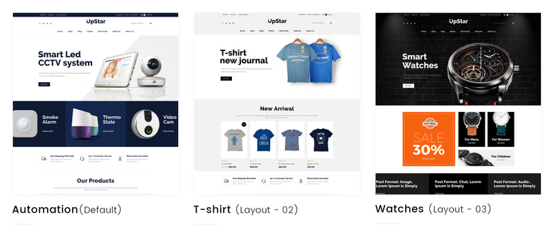 Tema WooCommerce UpStar Multipurpose Store #68875 - Imagen de características 1