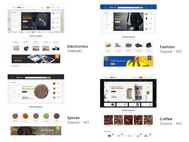 Intromall - Mega Store WooCommerce Theme - Funktionsbild 1
