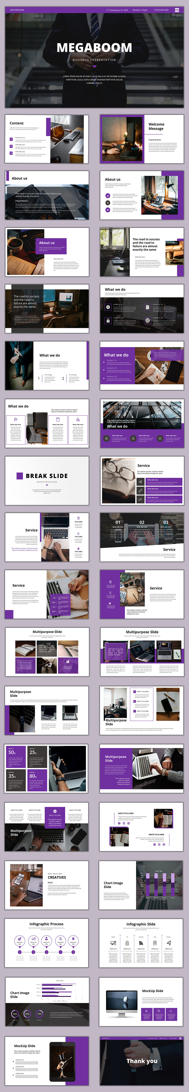 Megaboom - Modello PowerPoint aziendale - Caratteristiche Immagine 1