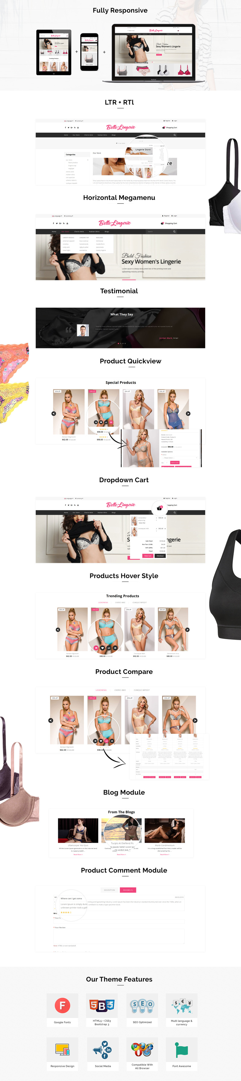 Template OpenCart Responsive #69772 Belle Lingerie - Opencart Responsive - Immagine Caratteristiche 1