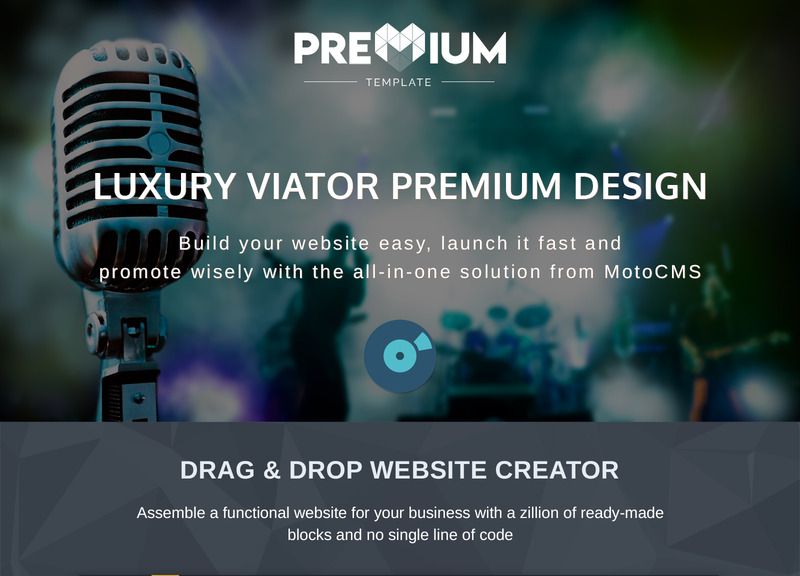 Studio - Music Producer Moto CMS 3 Template - Features Image 1