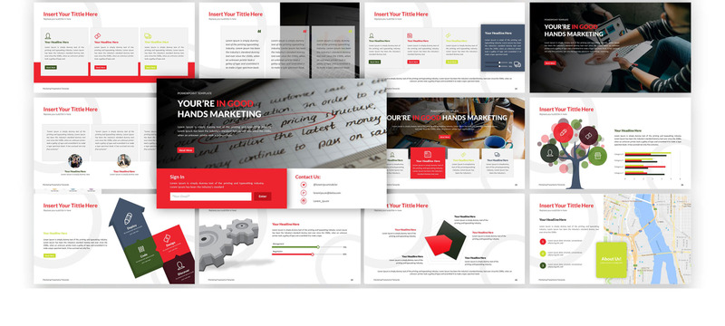 Marketing - Business PowerPoint template - Features Image 2
