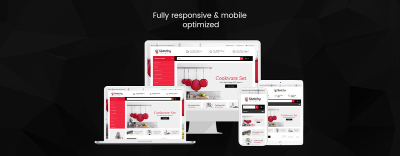 Sketchy - Multipurpose OpenCart Template - Features Image 1