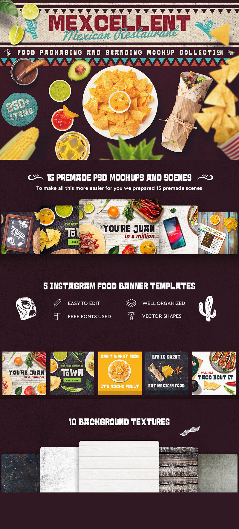 Mexican Food Scene & Mock-up Creator Product Mockup - Features Image 1