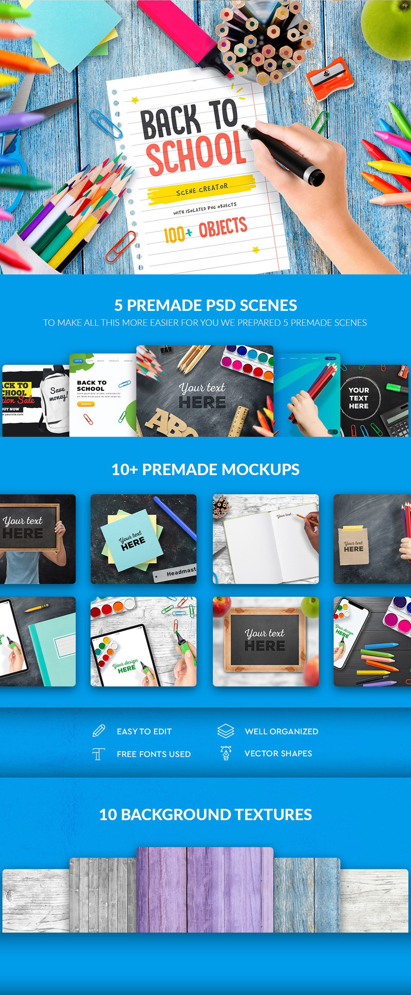 Back to School - Scene Generator Product Mockup - Features Image 1