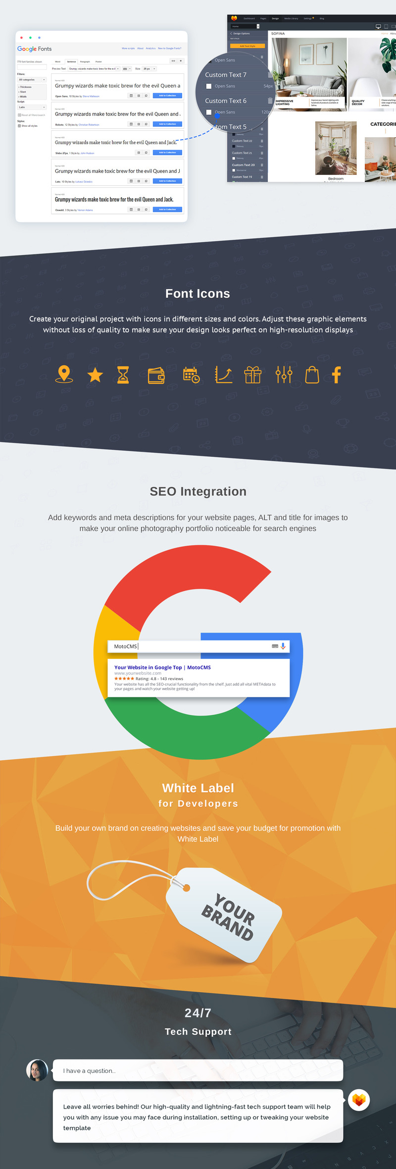 Sofina - Interior Designer Moto CMS 3 Template - Features Image 5