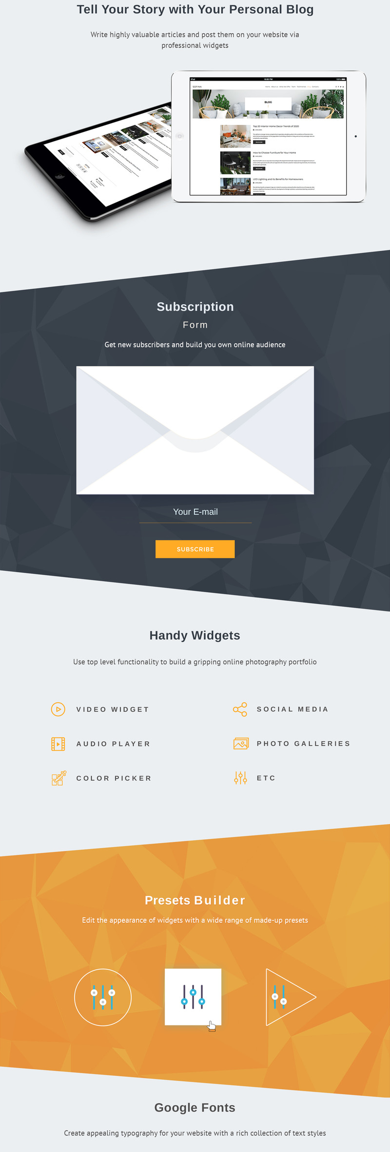 Sofina - Interior Designer Moto CMS 3 Template - Features Image 4