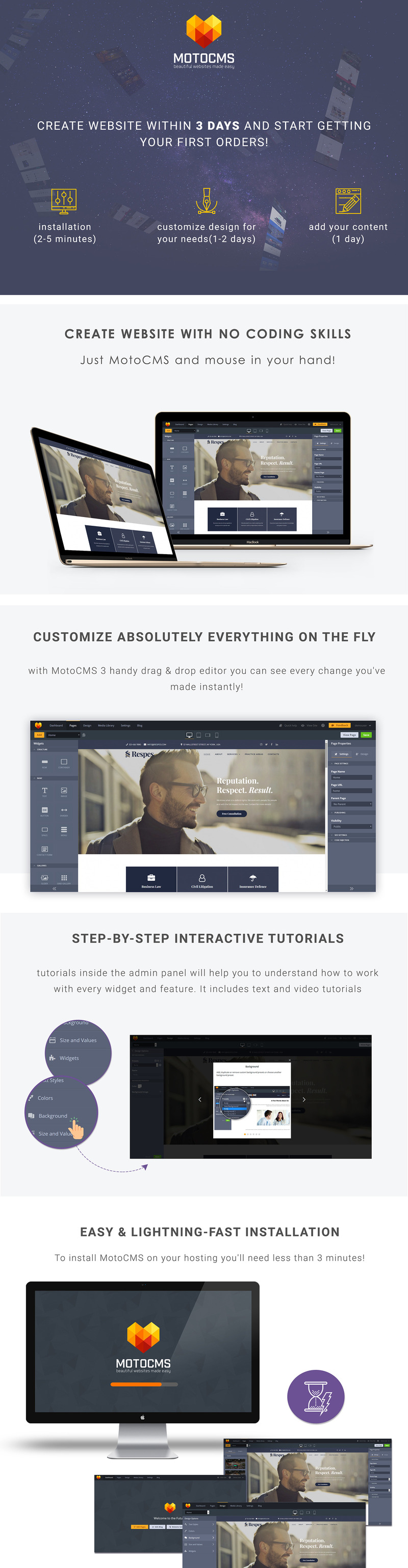 Respes - Law Firms Moto CMS 3 Template - Features Image 1