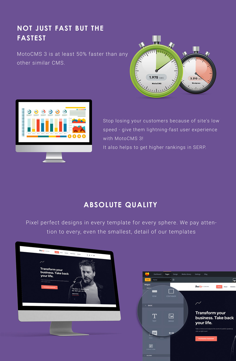 BusUp - Motivational Speaker Moto CMS 3 Template - Features Image 4