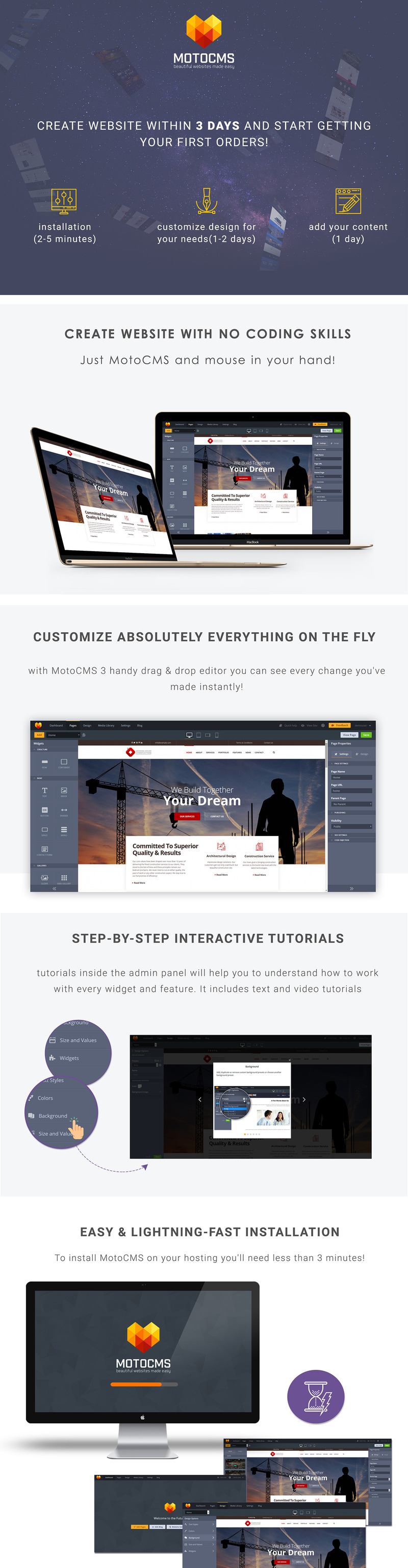 Home Maintenance Moto CMS 3 Website Template - Features Image 1