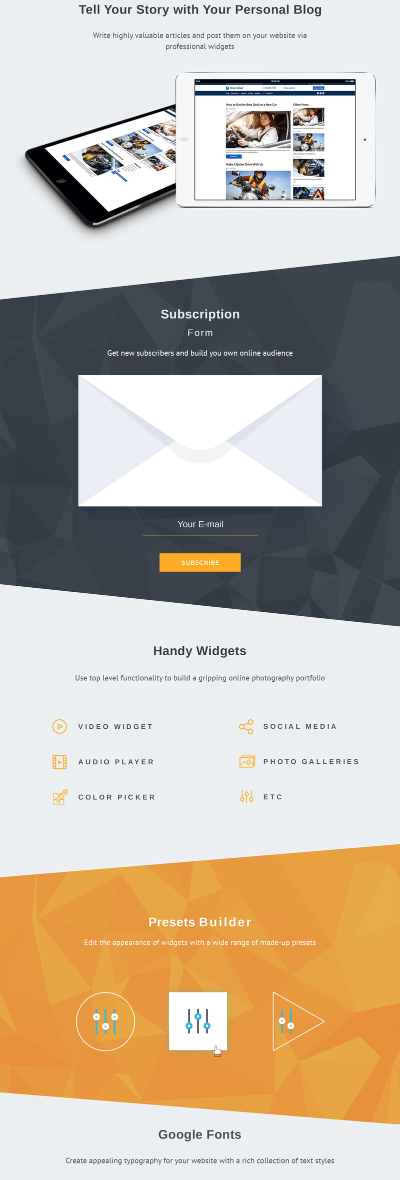 Driving Instructor Premium MotoCMS 3 Website Design - Features Image 4