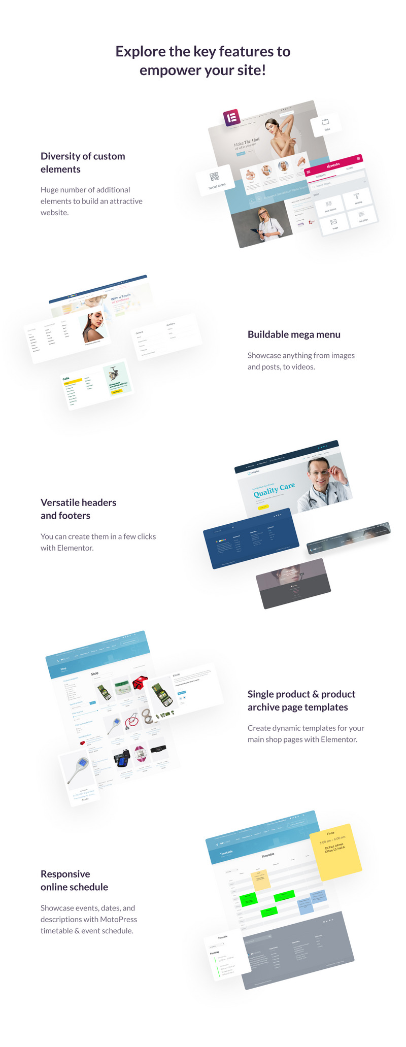 BeClinic - Multipurpose Medical WordPress Theme - Features Image 6