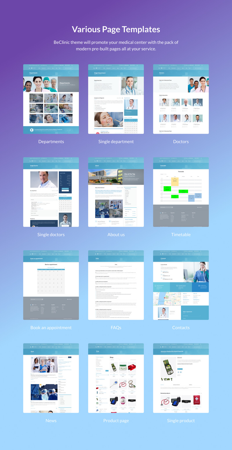 BeClinic - Multipurpose Medical WordPress Theme - Features Image 3