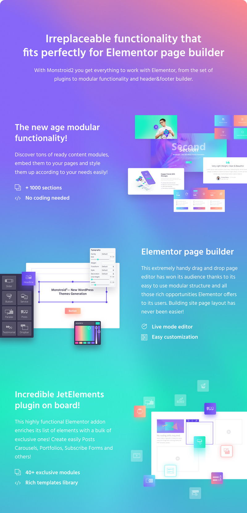 Monstroid2 - Multipurpose Modular WordPress Elementor Theme №62222 - Изображения фич 4