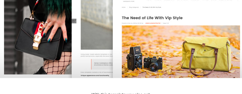 Vente - Магазин сумок Clean Bootstrap Ecommerce PrestaShop Theme - Features Image 12