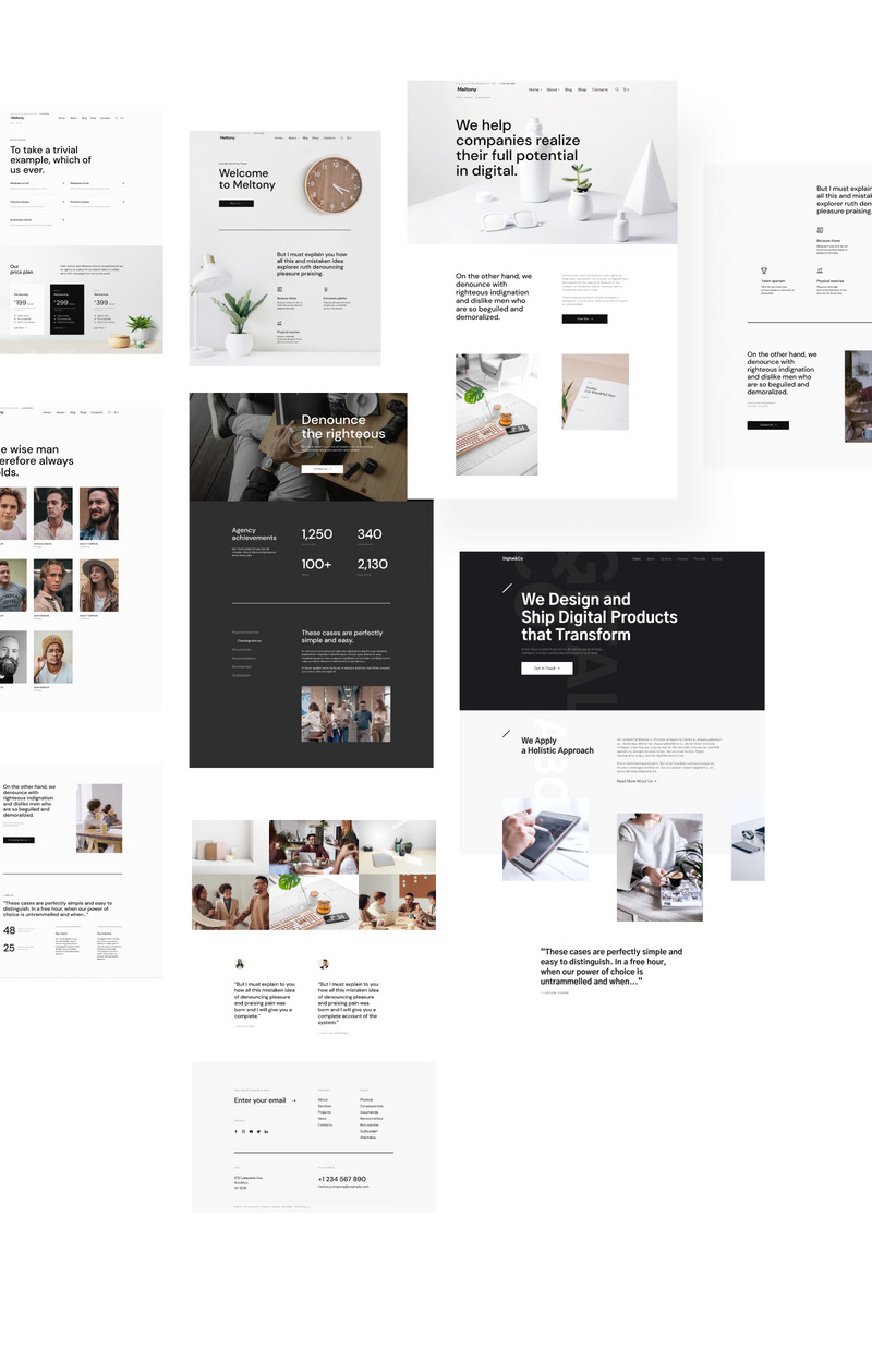 Meltony - Minimalist for Any Businesses WordPress Theme - Features Image 2