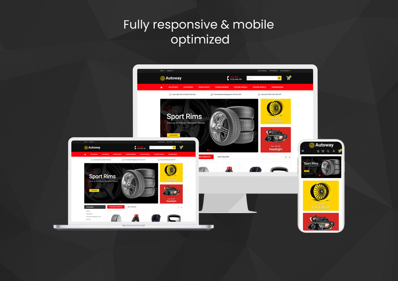 Autoway - Тема PrestaShop для магазина запчастей - Изображения фич 1