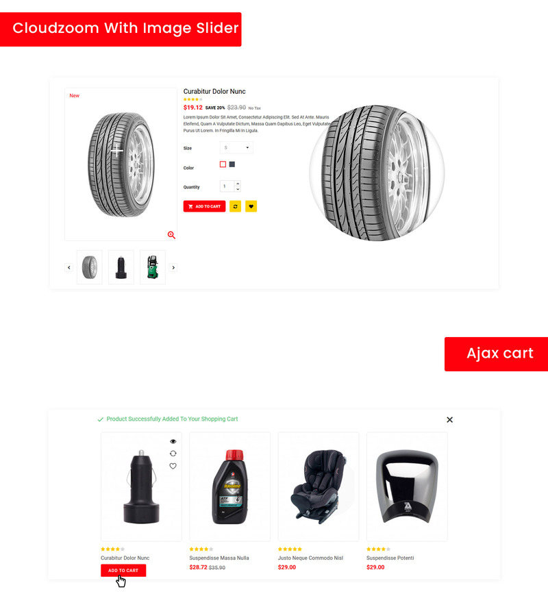 Autoway - Тема PrestaShop для магазина запчастей - Изображения фич 3