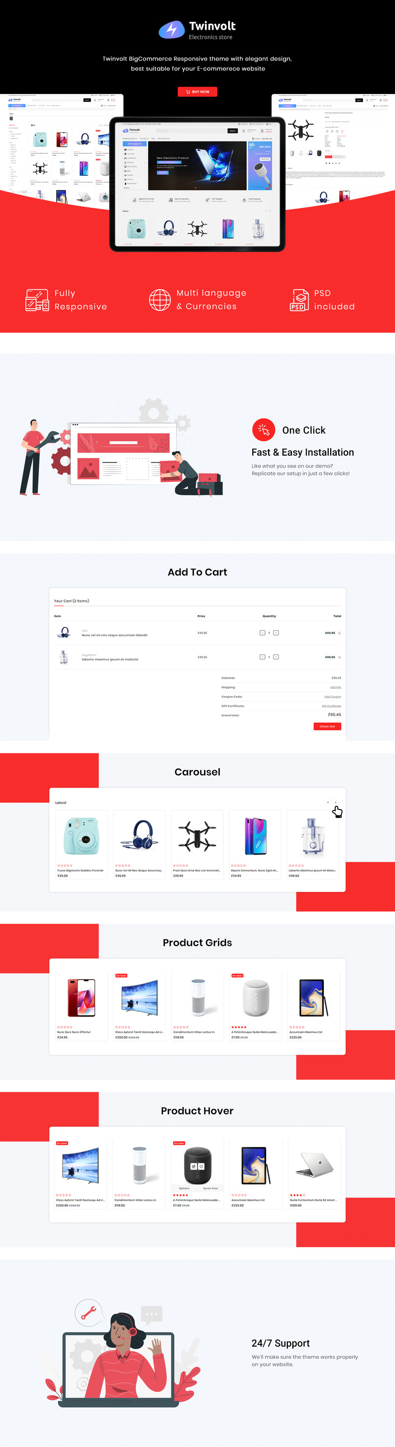 Twinvolt - Multipurpose BigCommerce Theme powered by Stencil