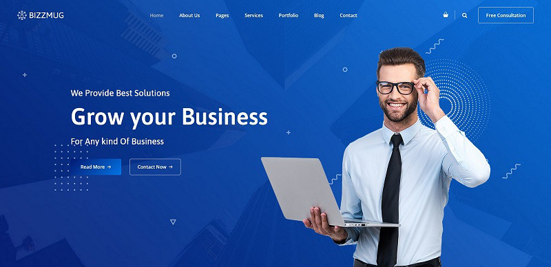 Bizzmug - Multipurpose Business HTML Website Template - Features Image 1