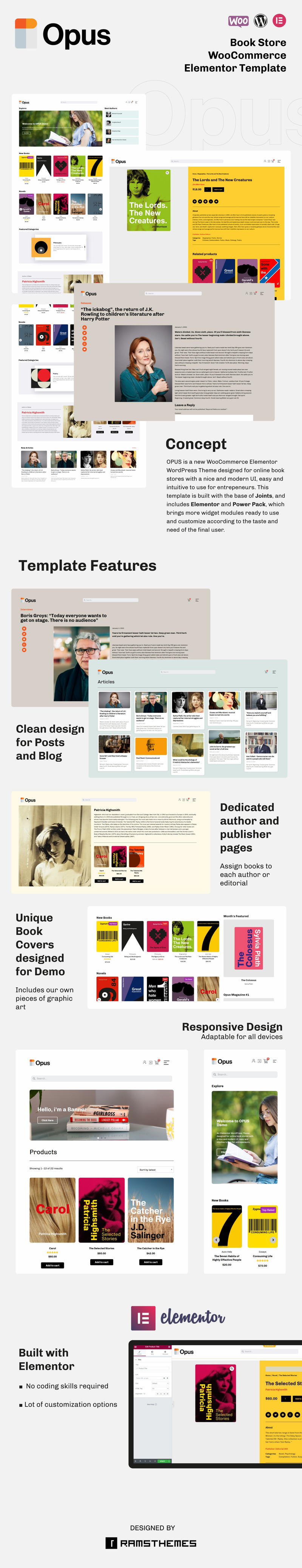 OPUS - Book Store WooCommerce Theme - Features Image 1