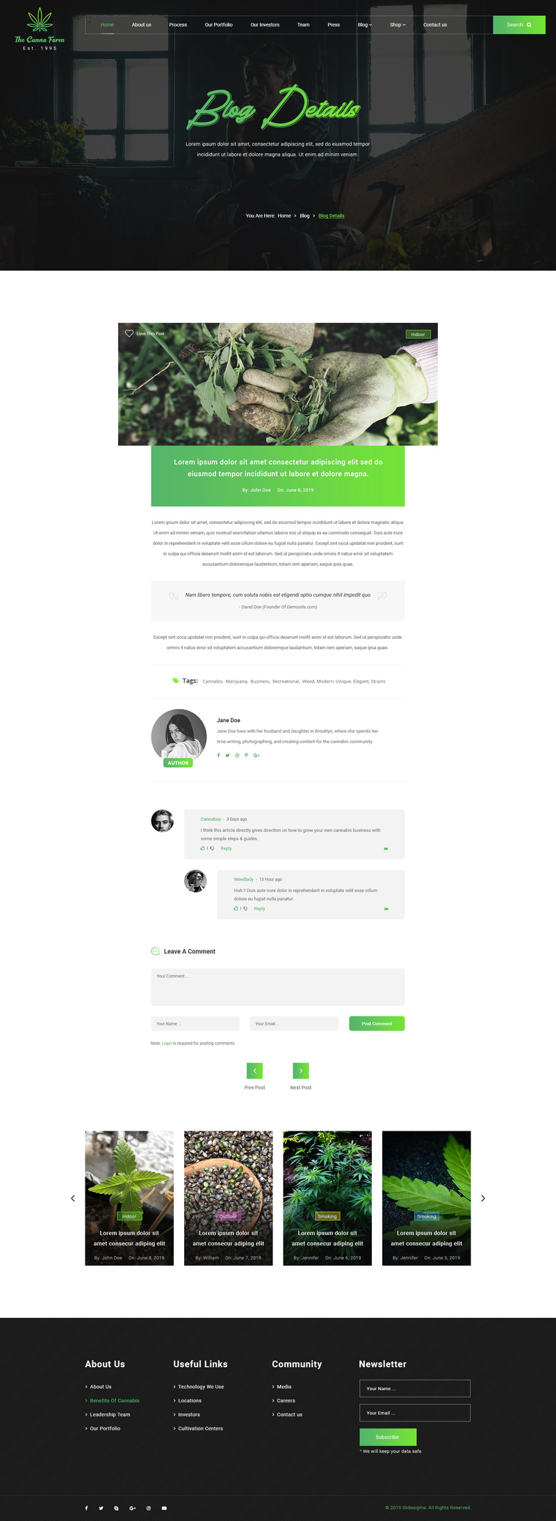 Taskereasy Cannabis Multipurpose WordPress Theme - Features Image 13