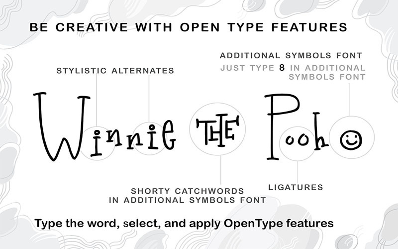 Milky River Playful Font + Extras - Features Image 15
