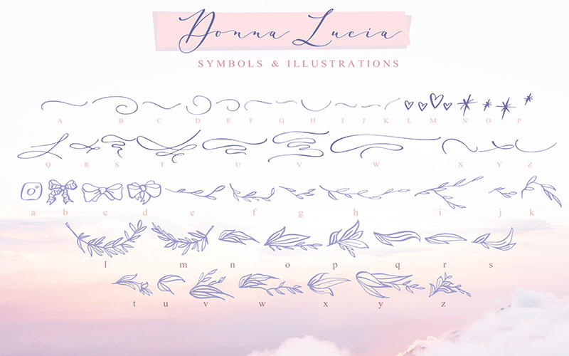 Donna Lucia Feminine Font + Cyrillic - Features Image 12