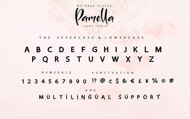 My Sister Pamella Duo Font - Caratteristiche Immagine 13