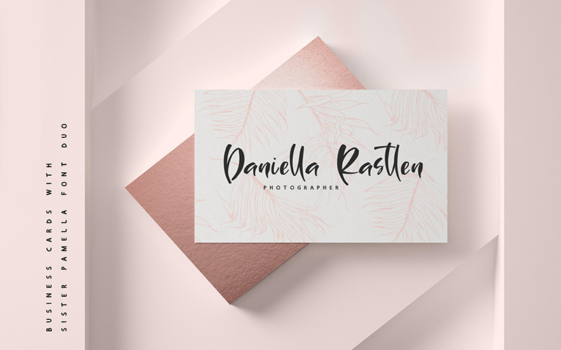 My Sister Pamella Duo Font - Caratteristiche Immagine 9