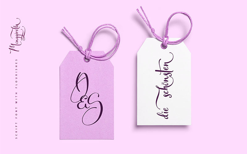 Monggirella Cursive Font + Cyrillic - Features Image 6