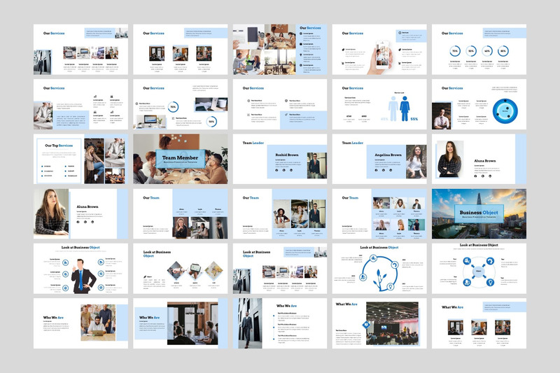 Business Bundle 10 в 1 шаблоне PowerPoint - Features Image 2