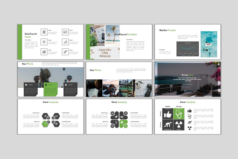 KitaTravel - Plantilla de PowerPoint de Negocios Creativos - Características Imagen 3