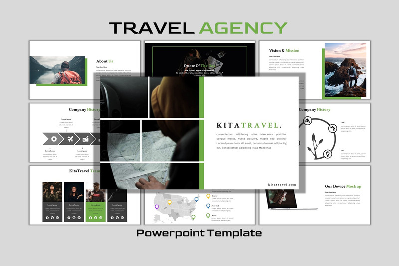 KitaTravel - Plantilla de PowerPoint de Negocios Creativos - Características Imagen 1
