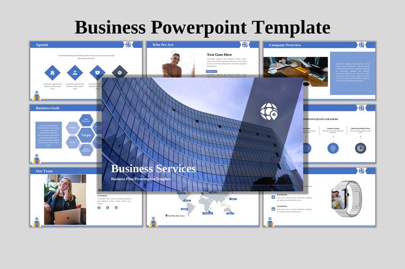 Services aux entreprises - Modèle PowerPoint de entreprise créative - Caractéristiques de l’image 1
