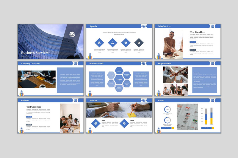 Services aux entreprises - Modèle PowerPoint de entreprise créative - Caractéristiques de l’image 2