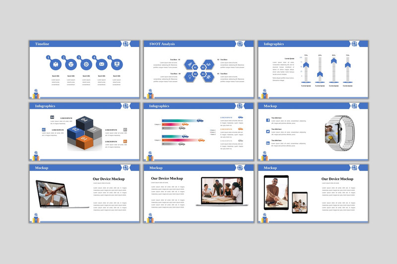 Servizi aziendali - Modello di presentazioni Google per aziende creative - Caratteristiche Immagine 4