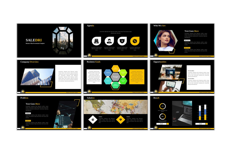 Saledri - Modello PowerPoint di Business Creativo - Caratteristiche Immagine 2