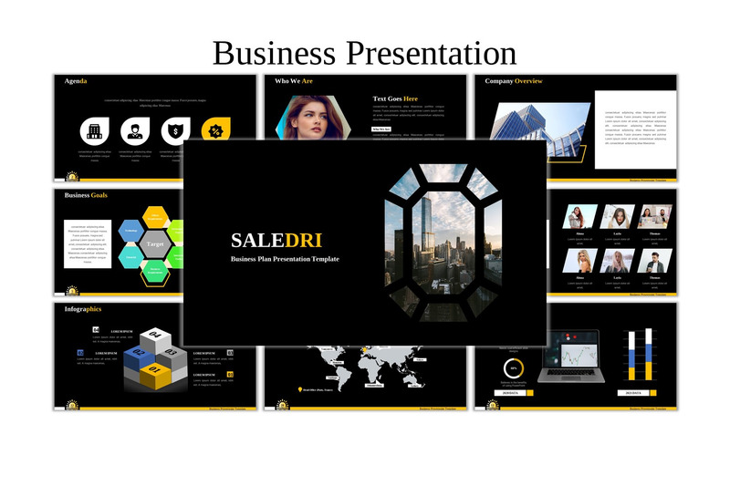 Saledri - Modello PowerPoint di Business Creativo - Caratteristiche Immagine 1