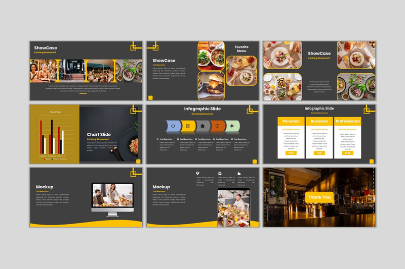 Kentang - modello di PowerPoint per il business creativo - Caratteristiche Immagine 4