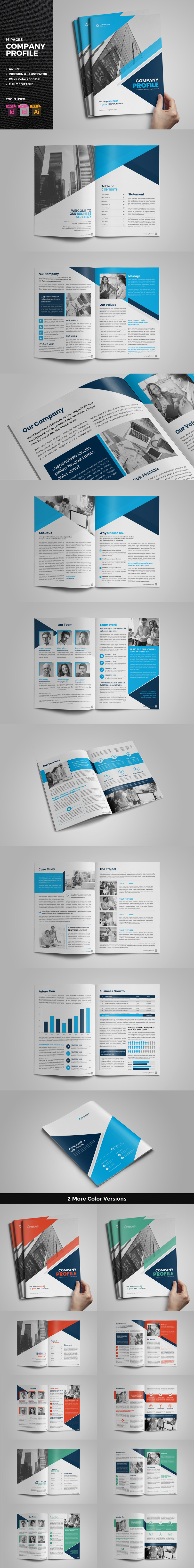 Buzse - 16 Page Company Profile Brochure - TemplateMonster