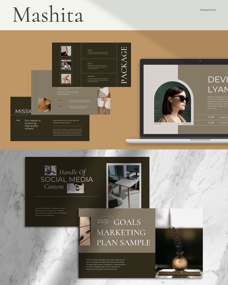 MASHITA Powerpoint modello - Caratteristiche Immagine 1