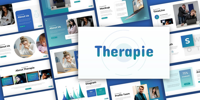 Therapie Mental Health Presentation PowerPoint template - Features Image 1