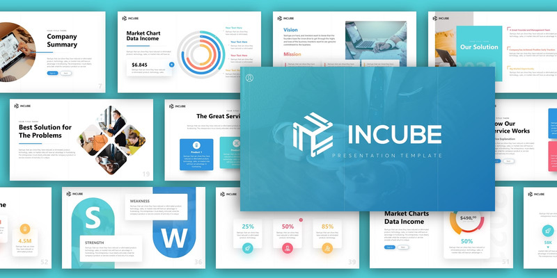 Шаблон презентации Incube для запуска презентаций PowerPoint - Features Image 2