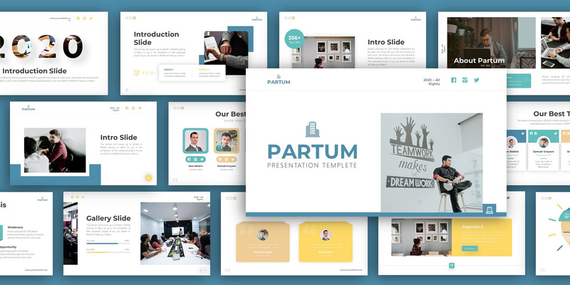 Partum业务演示PowerPoint模板 - Features Image 2