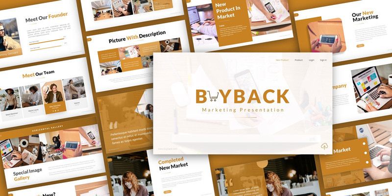 Szablon PowerPoint do prezentacji marketingowej wykupu - Obraz funkcji 1